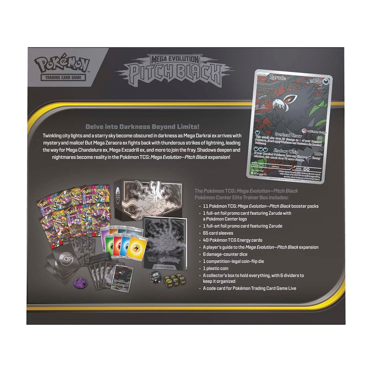 Mega Evolution-Pitch Black Pokémon Center Elite Trainer Box