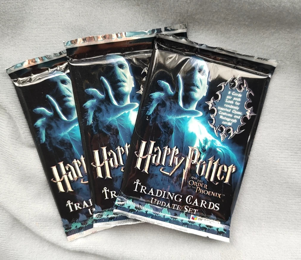 Harry Potter Order Phoenix Update set Trading Cards - 3 Sealed Packs